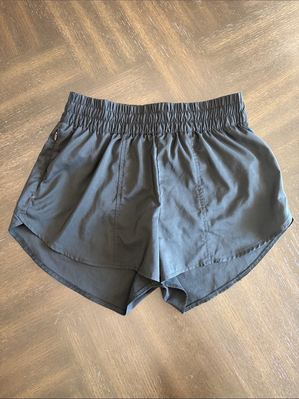 all in motion Black Elastic-Waist Athletic Shorts